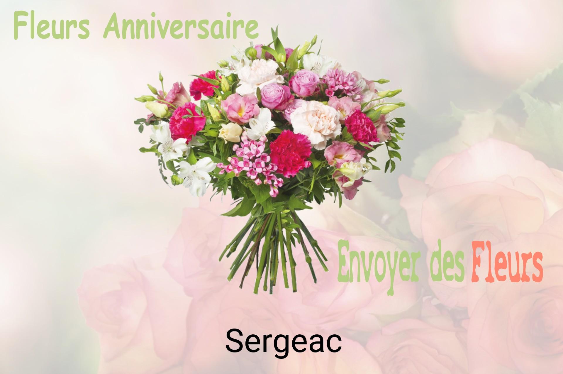 Bouquet de fleurs d’anniversaire livré à Sergeac